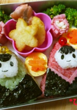 キャラ弁＊ひな祭り弁当＊-レシピのメイン写真