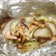 大葉風味の♪鮭とキノコのホイル焼き