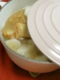 熱々スープごと頂く!かぶと厚揚げの煮物-レシピのメイン写真