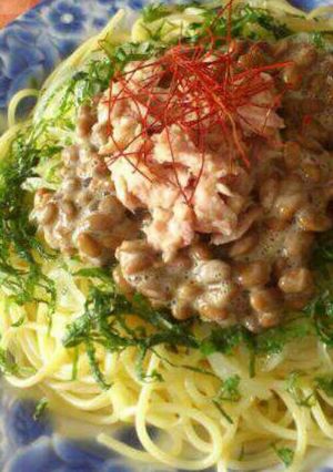 納豆とツナのパスタ-レシピのメイン写真