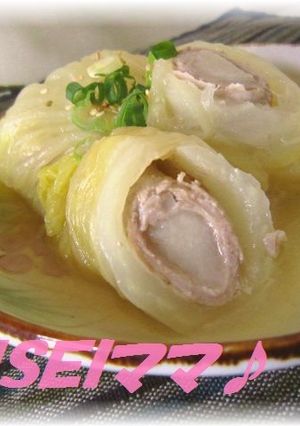 お餅入り♡和風ロール白菜-レシピのメイン写真