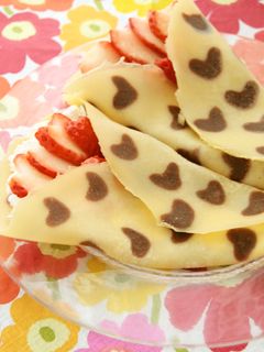 デコナモン☆イチゴのハートクレープ-レシピのメイン写真