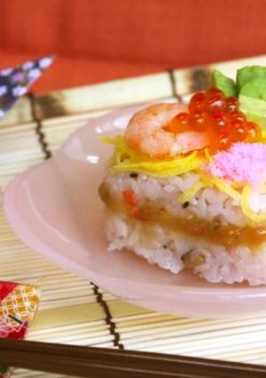 たのしくひな祭りパーティ!　押しずし-レシピのメイン写真