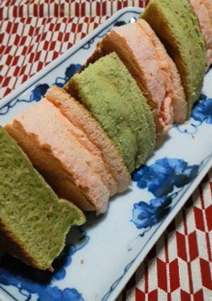 ひな祭りの（*^^*）ふんわりカステラ＊-レシピのメイン写真