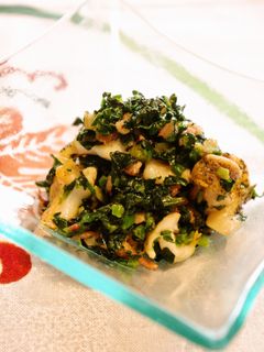 ツブ貝のほうれん草とのバター炒め-レシピのメイン写真