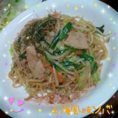 รูปของ ♡上海風♪オイスターソースの焼きソバ♡