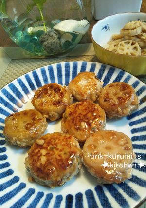 ♪塩麹入り簡単 鶏つくねの照り焼き♪-レシピのメイン写真
