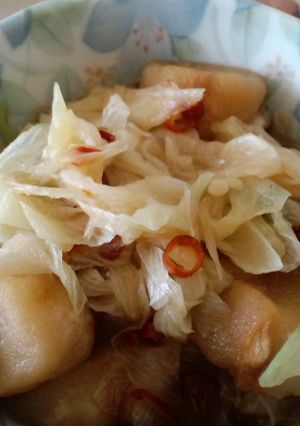お麩と葱のさっと煮-レシピのメイン写真
