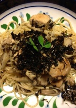 10分！お酒がすすむ 鶏と舞茸和風パスタ-レシピのメイン写真