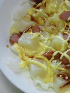 *白菜とお餅の簡単ランチ-レシピのメイン写真