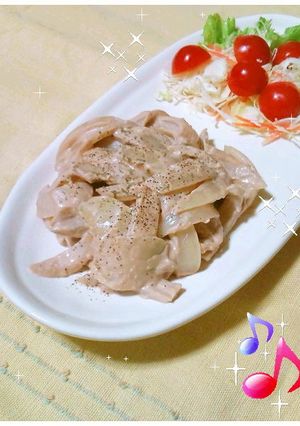 今日のおつまみ★玉葱とクリチのサラダ★-レシピのメイン写真