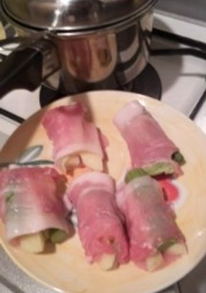 豚薄切りの野菜巻き-レシピのメイン写真