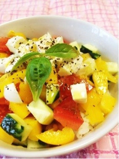 簡単ランチに☆夏野菜とモッツアレラの丼♡-レシピのメイン写真