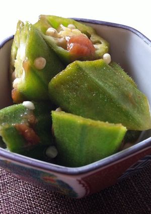 箸休めに♪簡単おくらのはちみつ梅あえ-レシピのメイン写真