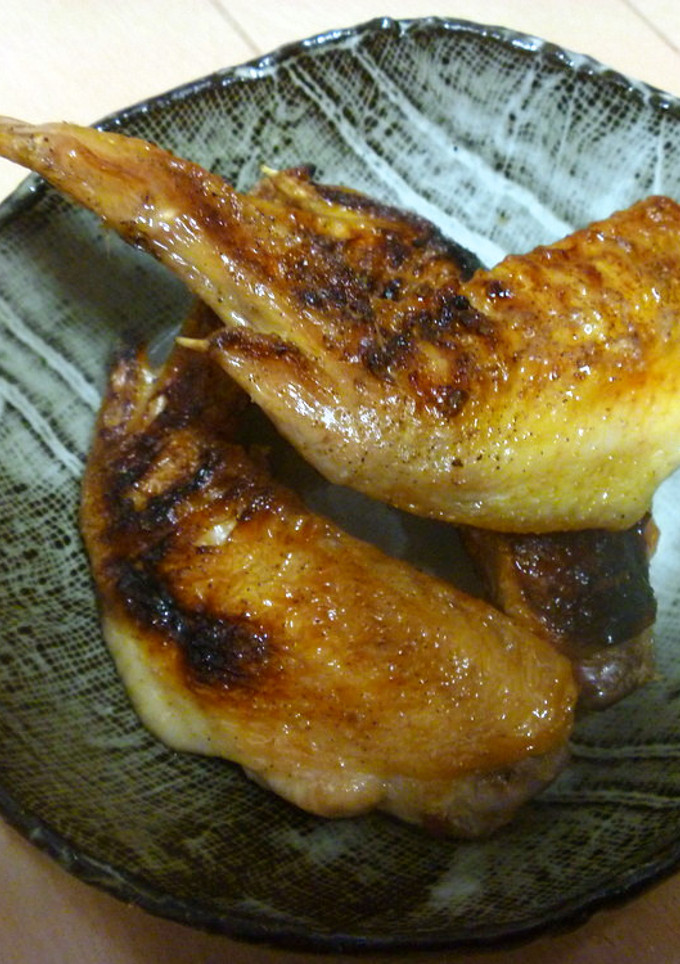 手羽先を魚焼きグリルで簡単に焼き鳥気分！-レシピのメイン写真