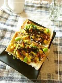 葱×枝豆×コーンの和風カレートースト-レシピのメイン写真