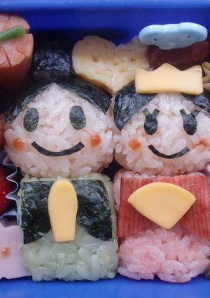 キャラ弁♪ひなまつりに☆おひなさま♪-レシピのメイン写真