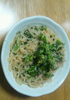 菜の花としらたきの明太子和え-レシピのメイン写真