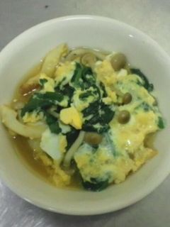 しめじとほうれん草の卵とじ-レシピのメイン写真