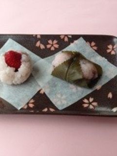 炊飯器ともち米で桜もち☆-レシピのメイン写真