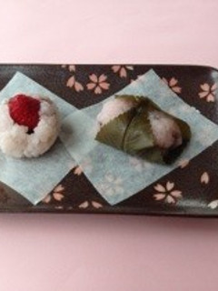 炊飯器ともち米で桜もち☆-レシピのメイン写真