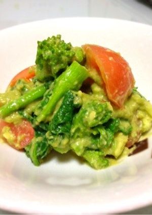 菜の花とアボカドのサラダ-レシピのメイン写真