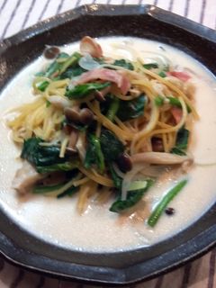 カロリー控えめ☆牛乳スープパスタ-レシピのメイン写真