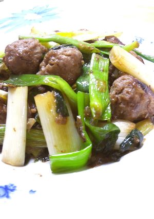 肉団子とねぎの焼き鳥風炒め☆-レシピのメイン写真