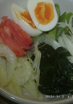 野菜サラダ（わさび味ドレッシング）-レシピのメイン写真