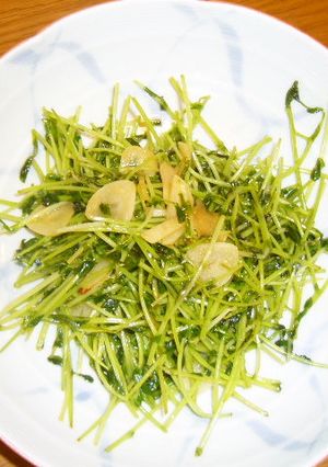 豆苗の炒め物-レシピのメイン写真