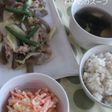 凍みこんにゃくと豚肉のみそ炒め定食