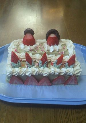 ひな祭りケーキ-レシピのメイン写真