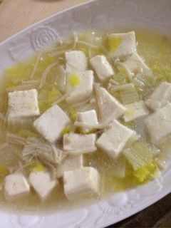 白菜とエノキのとろとろ豆腐-レシピのメイン写真