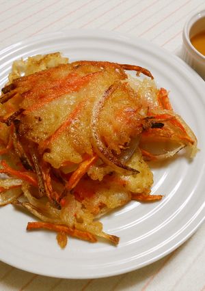 ♪フライパンで♫簡単野菜かき揚げ-レシピのメイン写真
