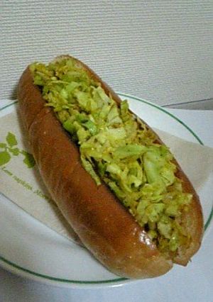 キャベツのカレー炒めホットドック-レシピのメイン写真