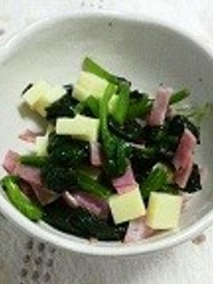 ほうれん草とハムの和え物-レシピのメイン写真