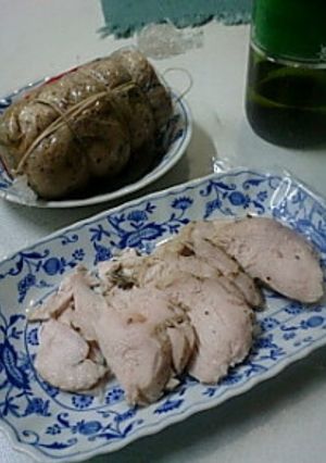 自家製ハム(即席鳥肉美味)-レシピのメイン写真