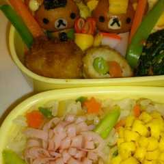 รูปของ リラックマ キャラ弁　ひな祭りver.