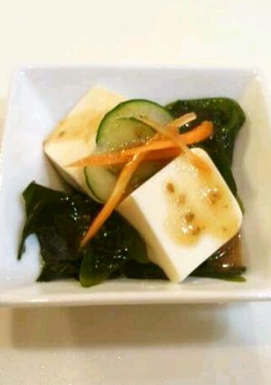 ちょっと一品♥豆腐とワカメの中華風-レシピのメイン写真