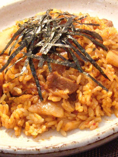 馬鹿たれで豚キムチチャーハン-レシピのメイン写真