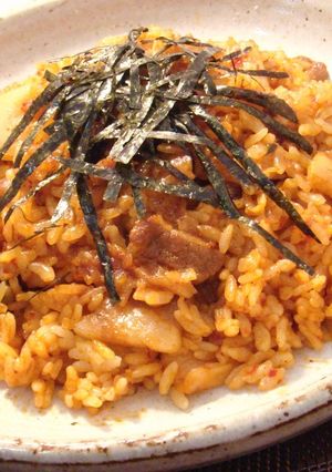 馬鹿たれで豚キムチチャーハン-レシピのメイン写真