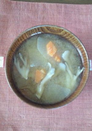 まいたけのお味噌汁-レシピのメイン写真