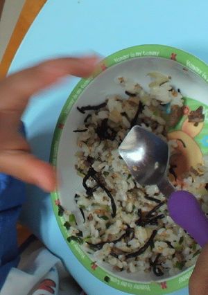 《幼児食》ひじきチャーハン(覚書)-レシピのメイン写真