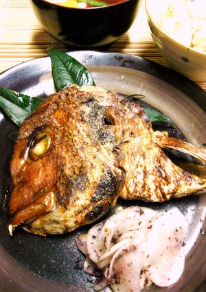 激安献立　メイン②　真鯛のかぶと焼き-レシピのメイン写真
