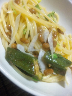 和風◎納豆オクラパスタ-レシピのメイン写真