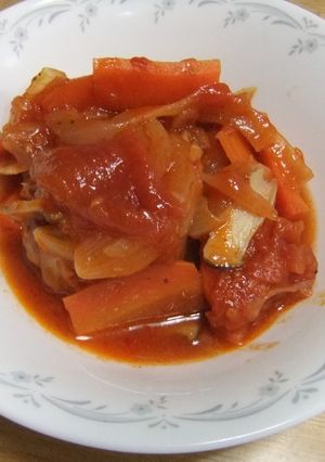 野菜たっぷり　煮込みハンバーグ-レシピのメイン写真