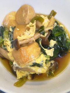 お麩とほうれん草の玉子とじ-レシピのメイン写真