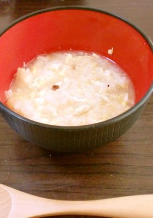 酢が効いてる!サンラータン風雑炊-レシピのメイン写真