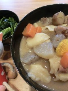 リメイクすいとん 塩麹のけんちん汁仕立-レシピのメイン写真