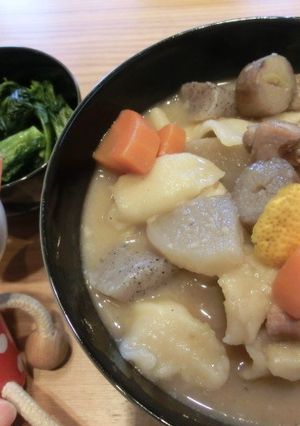 リメイクすいとん　塩麹のけんちん汁仕立-レシピのメイン写真